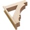 Ekena Millwork 7 1/2-in W x 30-in D x 34-in H Balboa Block Rough Cedar Woodgrain TimberThane Outlooker, Primed Tan OUTUR075X30X34BOA44RCPR - alternate 4